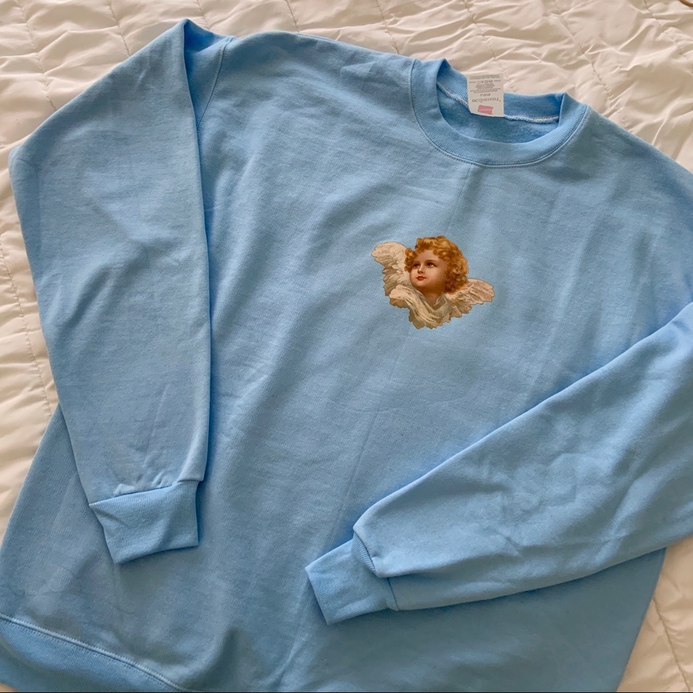 n e w ✨ rare angel baby blue crewneck 👼🏻 - Picture 9 of 10